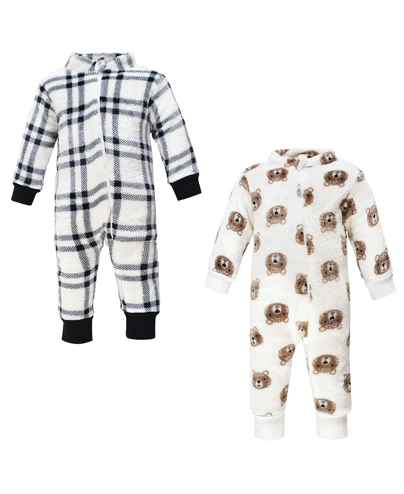 Hudson Baby Boys Plush Jumpsuits
