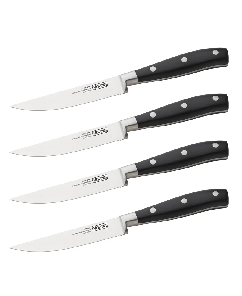 Viking Stainless Steel 4-Pc. Steak Knife Set