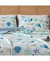 Linery & Co. Coastal Microfiber Quilt Set With Shams