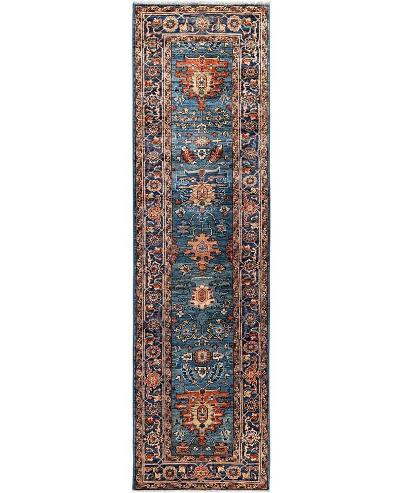 Adorn Hand Woven Rugs Serapi M1945 2'7''x9'6'' Runner Area Rug