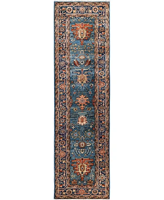 Adorn Hand Woven Rugs Serapi M1945 2'7''x9'6'' Runner Area Rug