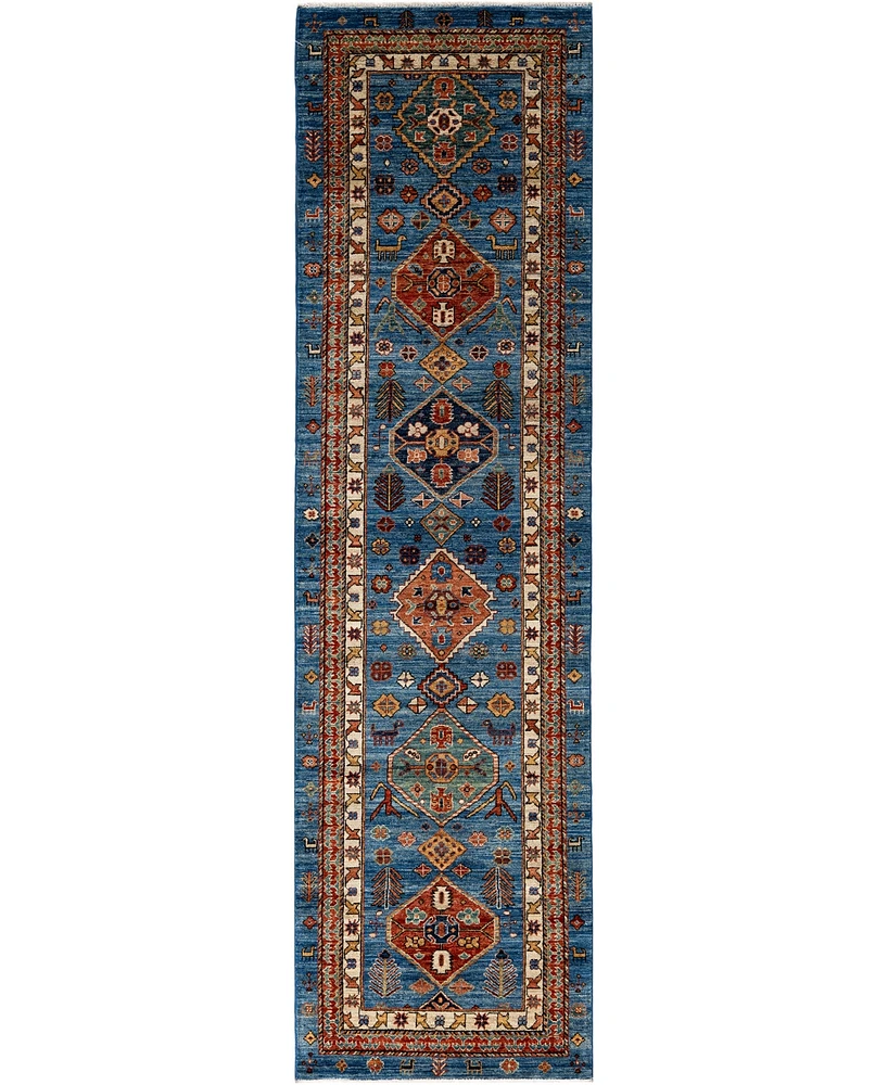 Adorn Hand Woven Rugs Serapi M1945 2'9''x10' Runner Area Rug