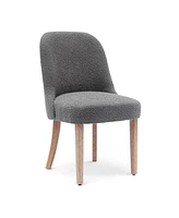 Mid-Century Modern Upholstered Boucle Dining Chair (Set of 6)
