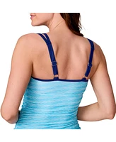 Free Country Women's Double Strap Tankini Top