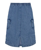 Calvin Klein Big Girls Denim Cargo Skirt