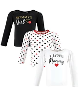 Hudson Baby Baby Girls Hudson Long Sleeve T-Shirts Mommy Red Black, 18-24 Months