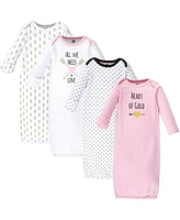 Hudson Baby Baby Girls Hudson Cotton Gowns, Heart, Preemie-Newborn