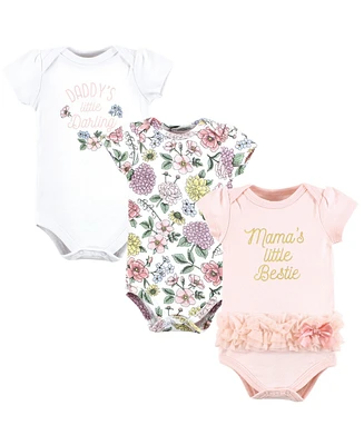 Hudson Baby Baby Girls Hudson Cotton Bodysuits, Vintage Blossom Tutu, Preemie