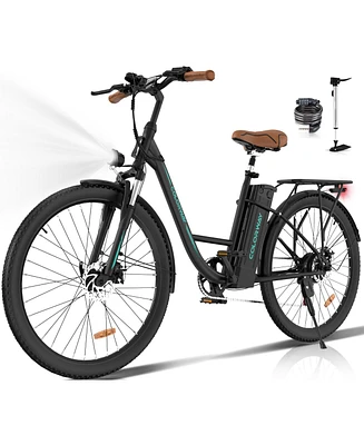 Colorway 500W E Bike 28"Electric Bike BK31M, 36V/12Ah Electric Bicycles with 7 Speeds UL2849