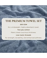 Linery & Co. Cotton Textured 6-Piece Hand Towel Set