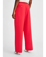 Isaac Mizrahi Women's Wide Leg Pleated Pant