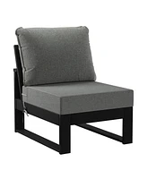 7-Piece Outdoor Modular L-Shaped Corner Patio Sectional Sofa Set