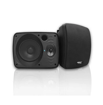 Pyle PDWR54BTB Waterproof & Bluetooth 5.25" Indoor/Outdoor Speaker System - 600W, Black, Pair