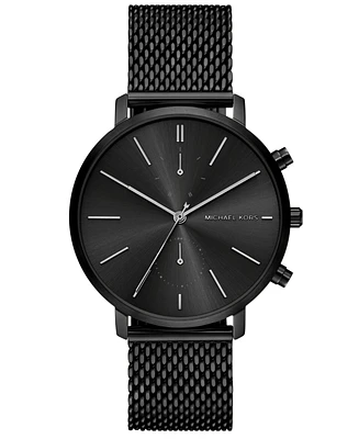 Michael Kors Men's Blake Multifunction Black Ip Mesh Watch, 42mm