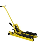 Hydraulic Motorcycle Lift Jack, 1500 Lbs Capacity Atv Scissor Lift Jack, Portable Motorcycle Lift Table with 4 Wheels, Hydraulic Foot-Operated Hoist S