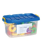 Joyn Toys Chunky Soft C Rings Manipulative Set - 60 Pieces