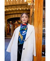 Jessie Zhao New York Double Sided Wool Silk Scarf Of Jungle Night