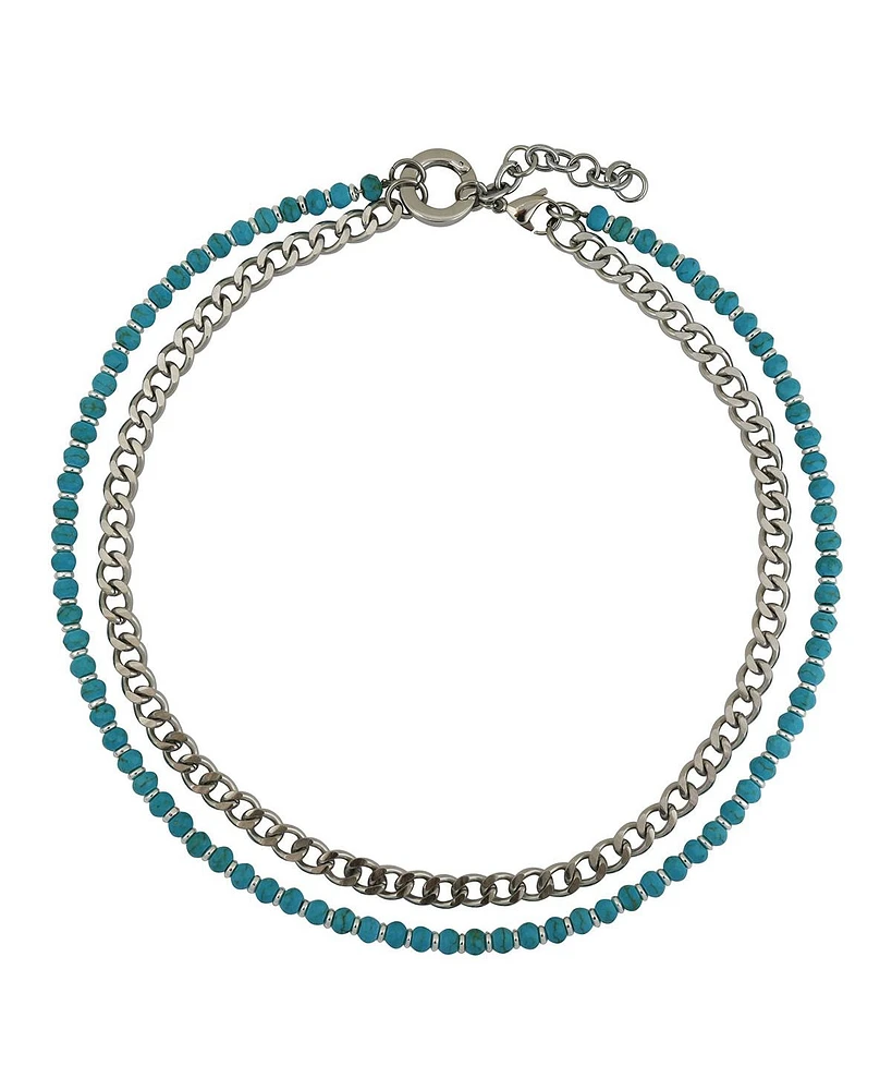 Cleo Blue Magnesite / Silver