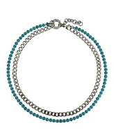 Cleo Blue Magnesite / Silver