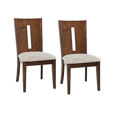 Urban Icon Contemporary Slotback Upholstered Dining Chair (Set of 2)