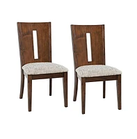 Urban Icon Contemporary Slotback Upholstered Dining Chair (Set of 2)