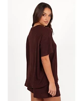 Petal and Pup Women's Granger Knit Short Set