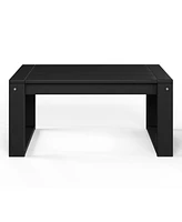 Modern Outdoor Hdpe Rectangle Patio Coffee Table