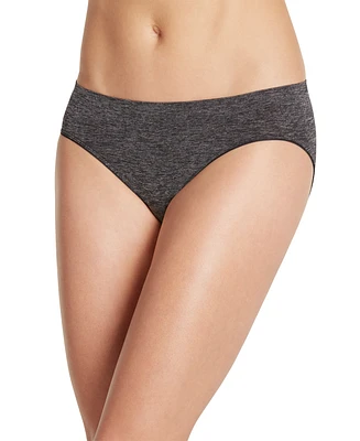Jockey Smooth and Shine Seamfree Heathered Bikini Underwear 2186, available extended sizes