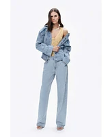 Nocturne Women's Hooded Denim Jacket