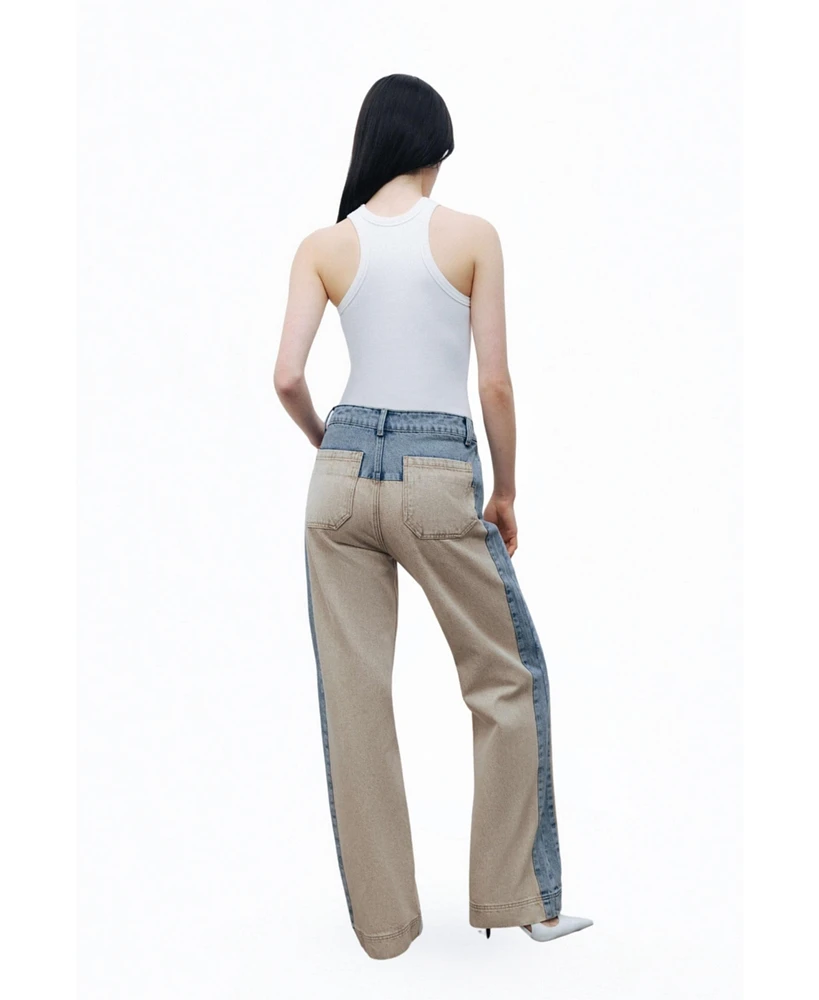 Nocturne Women's Washed High Waist Jeans