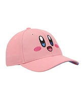 Kirby's Dream Land Boys Kirby Face Youth Pink Traditional Adjustable Hat