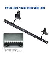 Yescom Aluminum 33x79" Retractable Roll Up Banner Stand Led Light Kit with Bag Trade Show Display