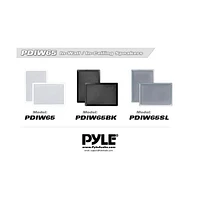 Pyle PDIW65 6.5" In-Wall/In-Ceiling 2-Way Stereo Speakers - Flush Mount, White, Pair