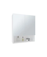 Colfax Medicine Cabinet, 2 Doors, 3 Shelves, 1 Mirror, White
