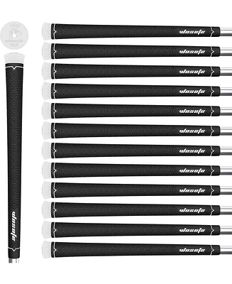 Wosofe Golf Grips 13 pcs Pack Standard Size Rubber Lightweight Non-Slip Soft For Men And Women
