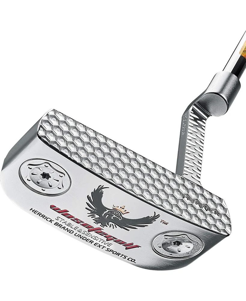 Wosofe 34inch Golf Club Putter Men's Right Hand with Black Red HeadCovers Pu Grip Cnc Steel Mallet Professional