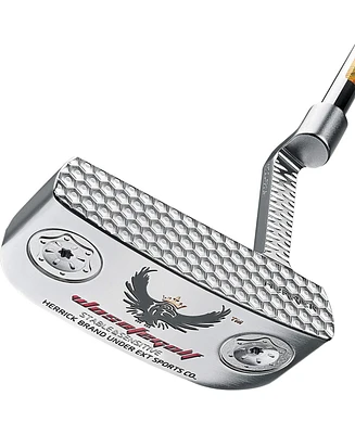 Wosofe 34inch Golf Club Putter Men's Right Hand with Black Red HeadCovers Pu Grip Cnc Steel Mallet Professional
