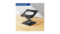 LSX7 Laptop Stand with 360° Rotating Base, Ergonomic Adjustable Notebook Stand, Riser Holder Computer Compatible Air, Pro, Dell, Hp, L