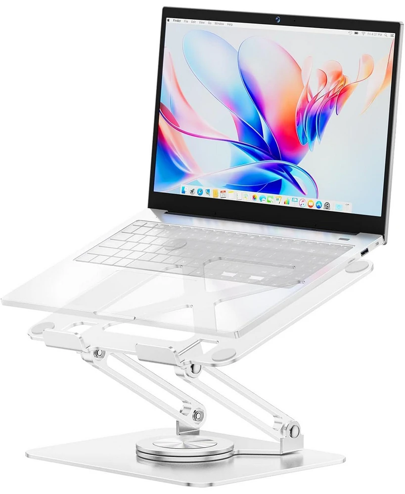 Besign Laptop Stand, Ergonomic Adjustable Riser for Desk, Compatible with Laptops up to 16 Inches, Including MacBook Pro/Air, Portable, Heat Dissipati