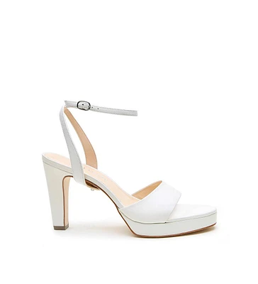 Alterre Women's White Marilyn Customizable Bridal Platforms
