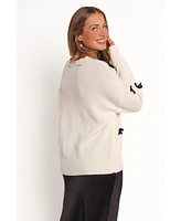 Petal and Pup Women's Voss Bow Knit Sweater