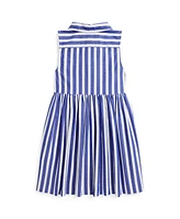 Polo Ralph Lauren Toddler and Little Girls Striped Poplin Shirtdress