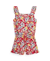 Polo Ralph Lauren Toddler and Little Girls Floral Ruffled Jersey Romper