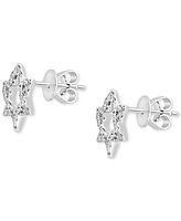 Lali Jewels Diamond Pave Star of David Stud Earrings (1/5 ct. t.w.) in 14k White Gold