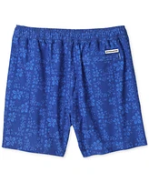 Scotch & Soda Men's Floral Maze Drawstring Swim Trunks