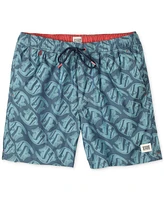 Scotch & Soda Men's Low Tide Fish-Print Swim Trunks