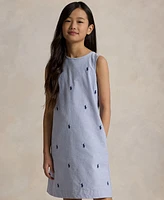 Polo Ralph Lauren Big Girls Pony Oxford Dress