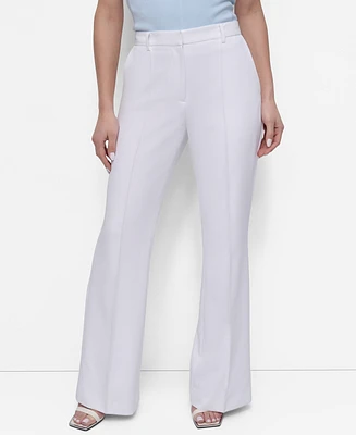 Dkny Women's Mid Rise Flare Leg Pants