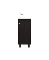 Yorkana Bathroom Vanity, 1 Door, 4 Legs, White