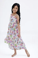 SpongeBob SquarePants Girls Square Neck Smocked Cami Maxi Dress